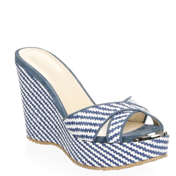 Jimmy Choo Shoes - New Jimmy Choo Perfume Woven Wedge Sandals
